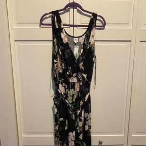 Sleeveless floral jumpsuit